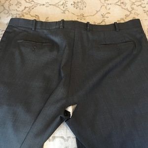 Peter Millar charcoal glen plaid dress pants